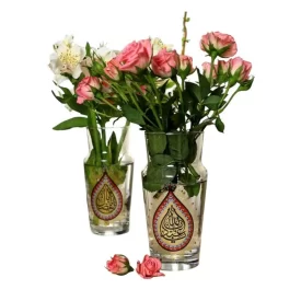 گلدان بلوری طرح یا اباعبدالله