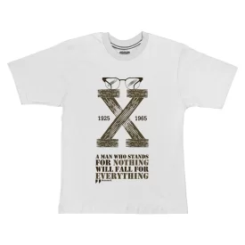 تیشرت مردانه آستین کوتاه مدل مالکوم‌ ایکس