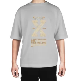 تیشرت مردانه آستین کوتاه مدل مالکوم‌ ایکس