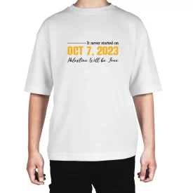 تیشرت مردانه آستین کوتاه مدل 7 اکتبر