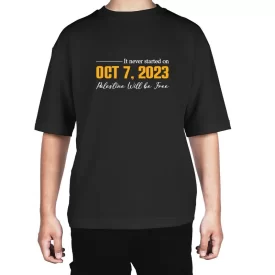 تیشرت مردانه آستین کوتاه مدل 7 اکتبر