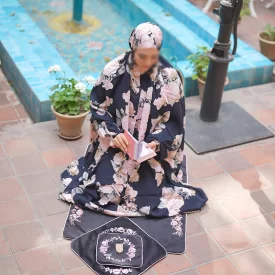 چادر نماز آستین دار کدری کد 50