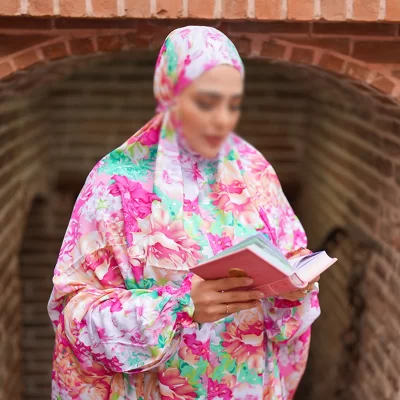 چادر نماز آستین دار کودری کد 35