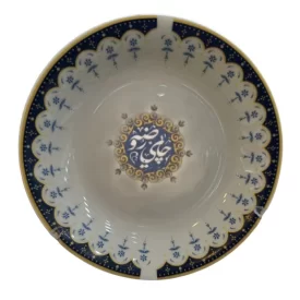 نعلبکی چینی طرح چای روضه بسته 6 عددی