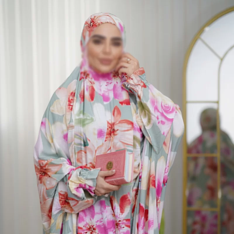 چادر نماز آستین دار کدری کد 122