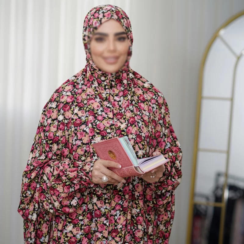 چادر نماز آستین دار کدری کد 100