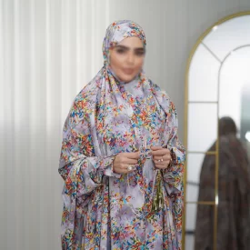 چادر نماز آستین دار کدری کد 110