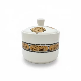 قندان چینی بدون پایه طرح چهار سلام