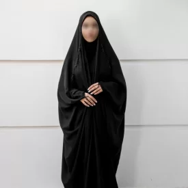 چادر مشکی عربی جواهر دوزی طرح مریم