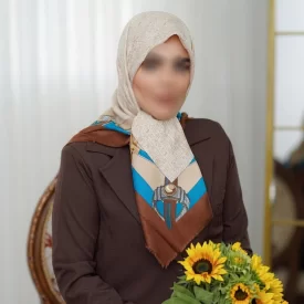 روسری کشمیر طرح وسط ساده