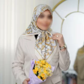 روسری کشمیر طرح شهر خطی