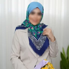 روسری کشمیر طرح طاووس