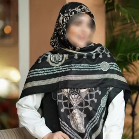 روسری کشمیر طرح دیور منگوله