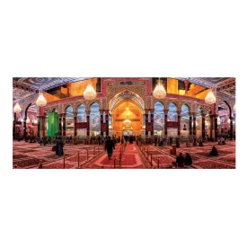 کتیبه مخمل افقی طرح حرم امام حسین (ع) کد 290