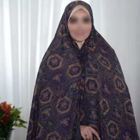  چادر مجلسی وال هندی طرح شش ضلعی کد 5603