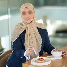 روسری پلیسه گل سنگشور