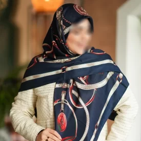 روسری کشمیر طرح کمربندی