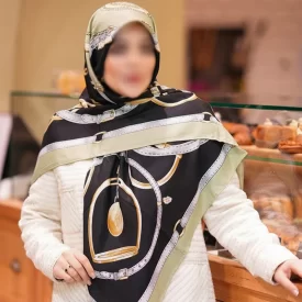 روسری کشمیر طرح کمربندی