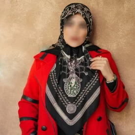 روسری کشمیر طرح دیور منگوله