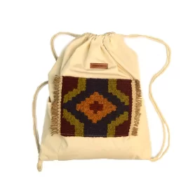 کوله دوشی پارچه ای طرح گلیم