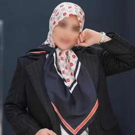 روسری ابریشم ژاکارد طرح والنتینو 