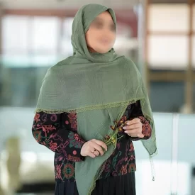 روسری پلیسه مرواریدی