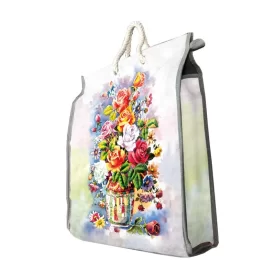 کیسه خرید طرح سه بعدی گلدان مرغی