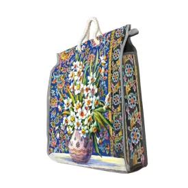 ساک خرید طرح سه بعدی گل نرگس