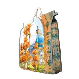 کیسه خرید طرح سه بعدی مدرسه چهارباغ اصفهان