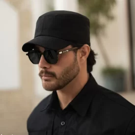 کلاه لبه دار مدل چمران مشکی