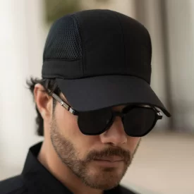 کلاه دور تور نقاب کوتاه مشکی