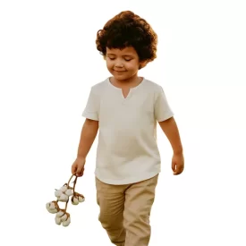 تیشرت بچه گانه یقه کوبایی کد 804