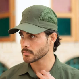 کلاه دور تور نقاب کوتاه سبز