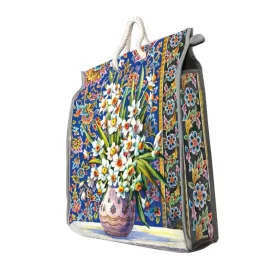 کیسه خرید طرح سه بعدی گل نرگس