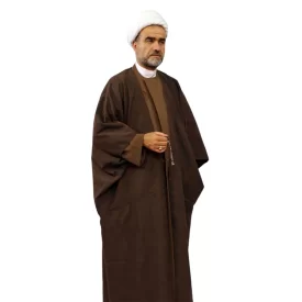 عبا فاستونی رنگ قهوه ای روشن