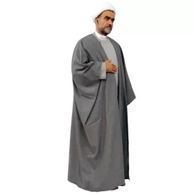 عبا فاستونی رنگ طوسی روشن