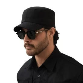 کلاه لبه دار مدل چمران مشکی