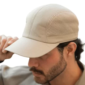 کلاه دور تور نقاب کوتاه خاکی