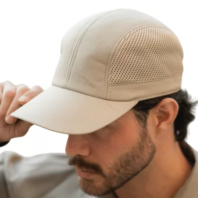 کلاه دور تور نقاب کوتاه خاکی