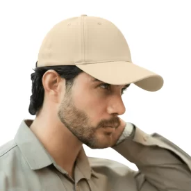 کلاه لبه دار کتان کرمی