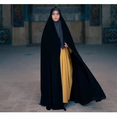 چادر مشکی ایرانی سنتی ساده