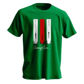 تیشرت مردانه نخی طرح موج سرعت