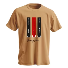 تیشرت مردانه نخی طرح موج سرعت