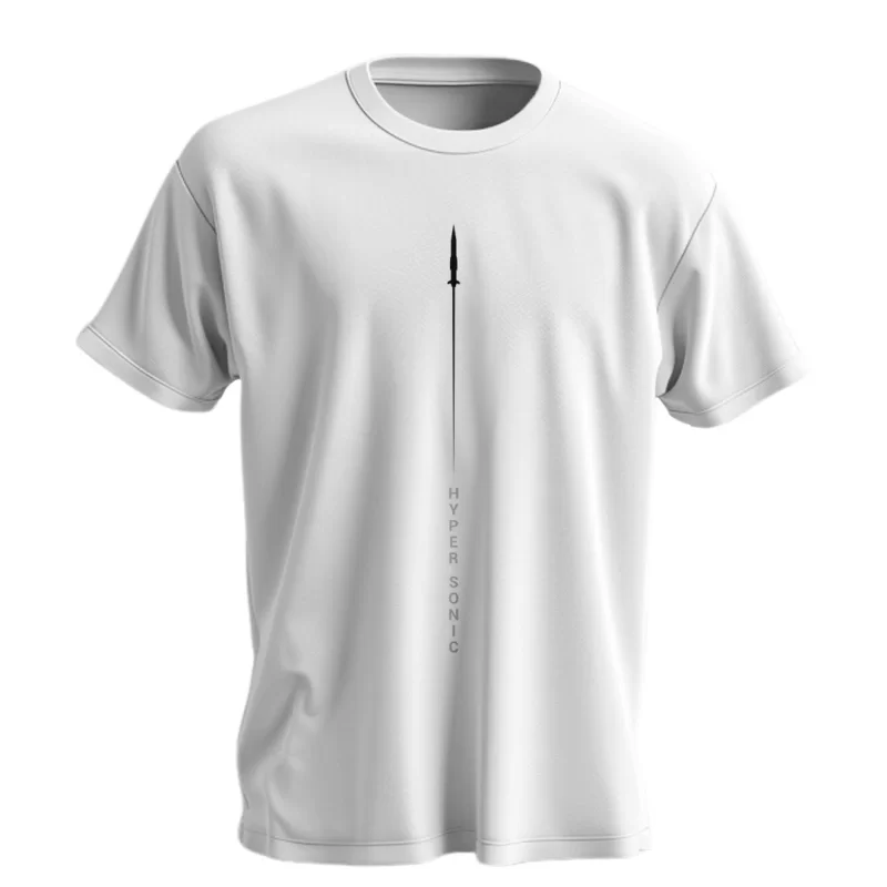 تیشرت مردانه نخی طرح هایپرسونیک کد 02