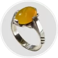 انگشتر عقیق زرد مردانه