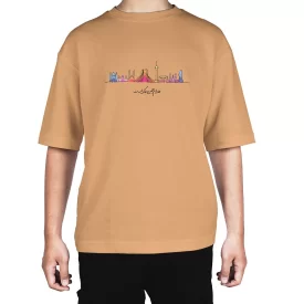 تیشرت مردانه نخی طرح مدل خانه ام ایران کد 02