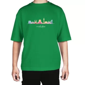 تیشرت مردانه نخی طرح مدل خانه ام ایران کد 02
