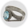 انگشتر توپاز زنانه