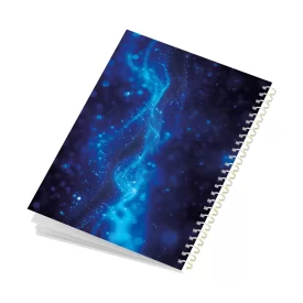 دفتر فنری 80 برگ طرح کهکشان آبی