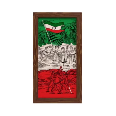 تابلو پارچه ای طرح ایران کد 06